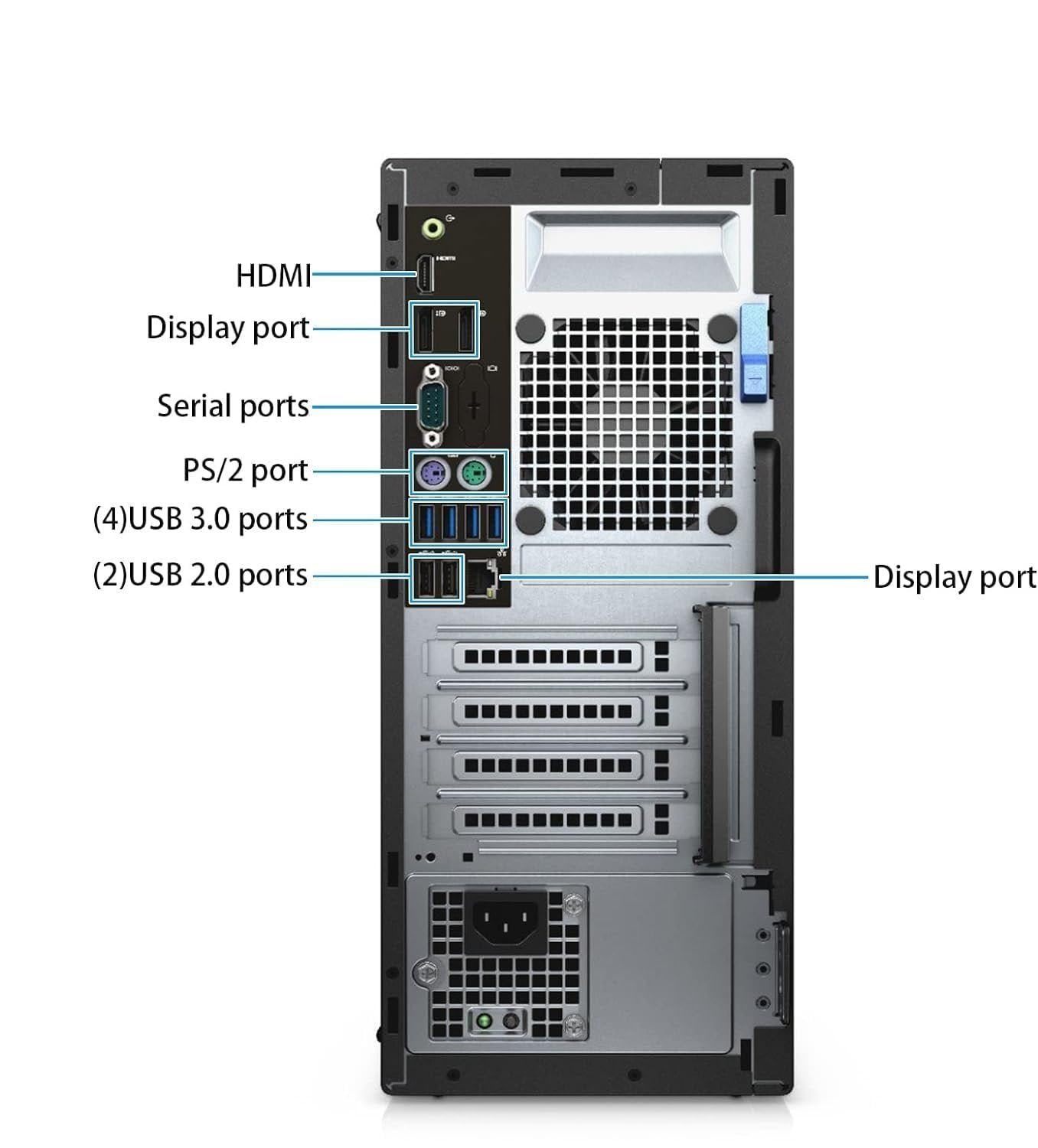Dell OptiPlex 7050 Mini Tower Intel Core i7-7700 32GB RAM 1TB SSD HD 630 Wi-Fi Bluetooth Windows 10 Pro