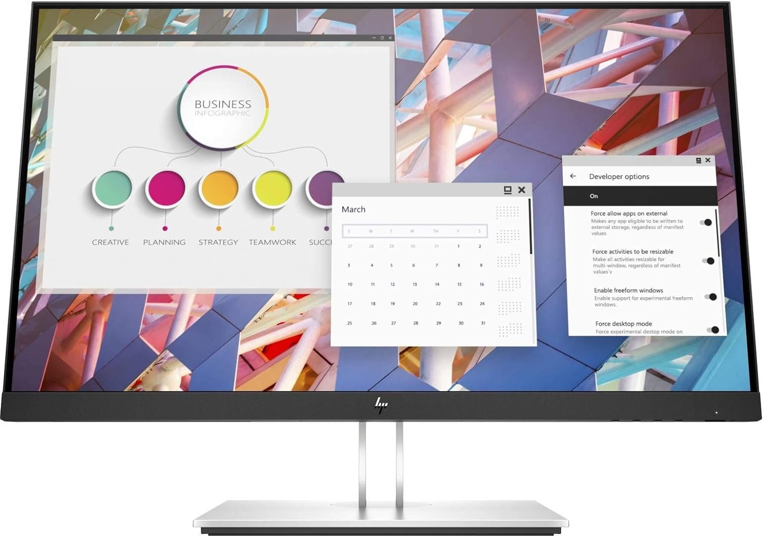 HP EliteDisplay E24 G4 24" Full HD Monitor with HP Eye Ease